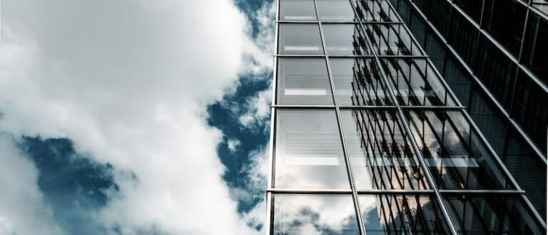 gray and clear glass building during day